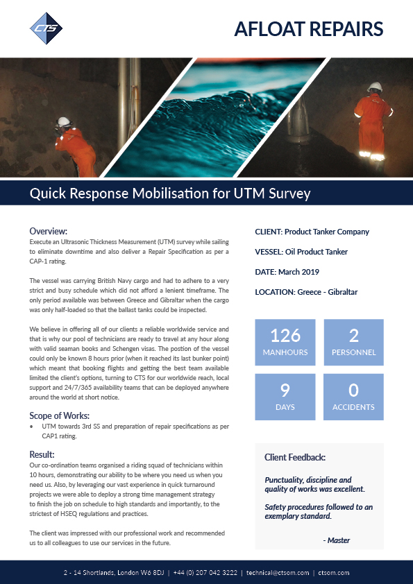UTM Survey Case Study