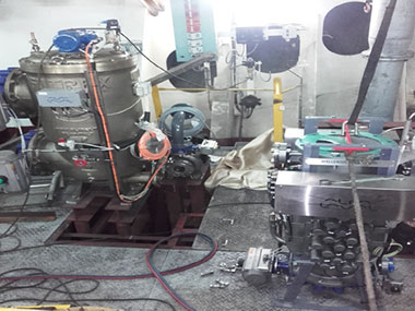 BWTS in the process of being installed