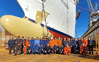 CTS Crew in front of Marella Dream