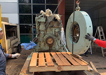 Yanmar Engine Prepared for Loading